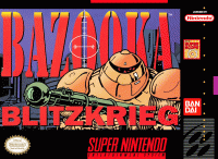 Bazooka Blitzkrieg Super Nintendo US box art